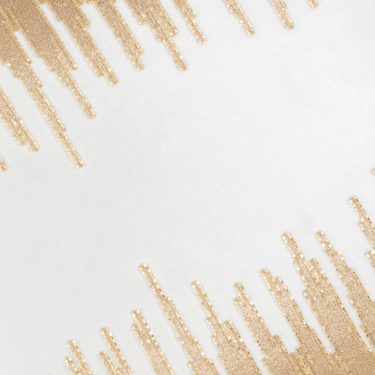 Sayra Pillow - Ivory Gold, fabric close-up by Maison Burgos