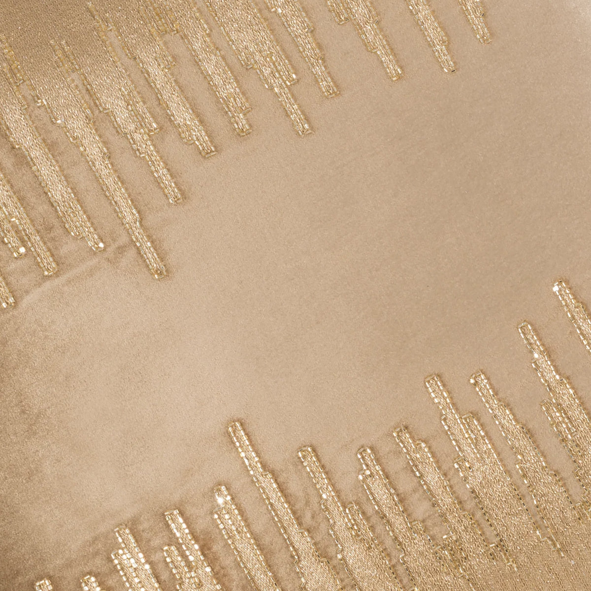 Sayra Stone Pillow - Gold, fabric close-up by Maison Burgos