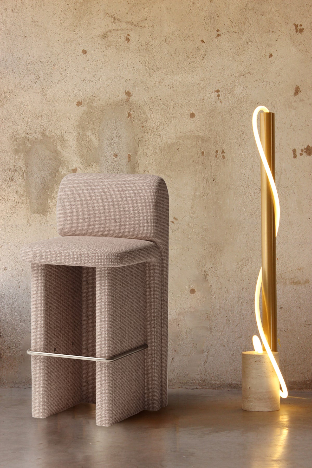Slide Bar and Counter Chair in an interior by Maison Burgos