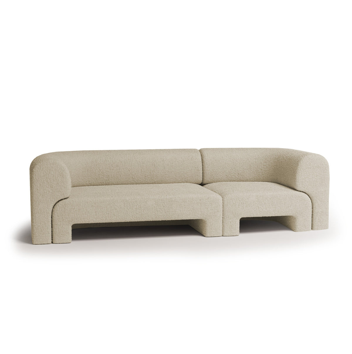Slide Sectional Sofa on white background by Maison Burgos