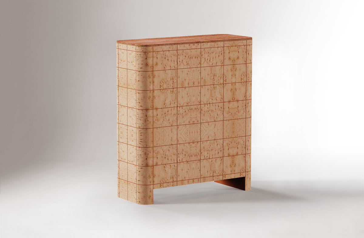 Soft Cage Bar Cabinet back detail by Maison Burgos