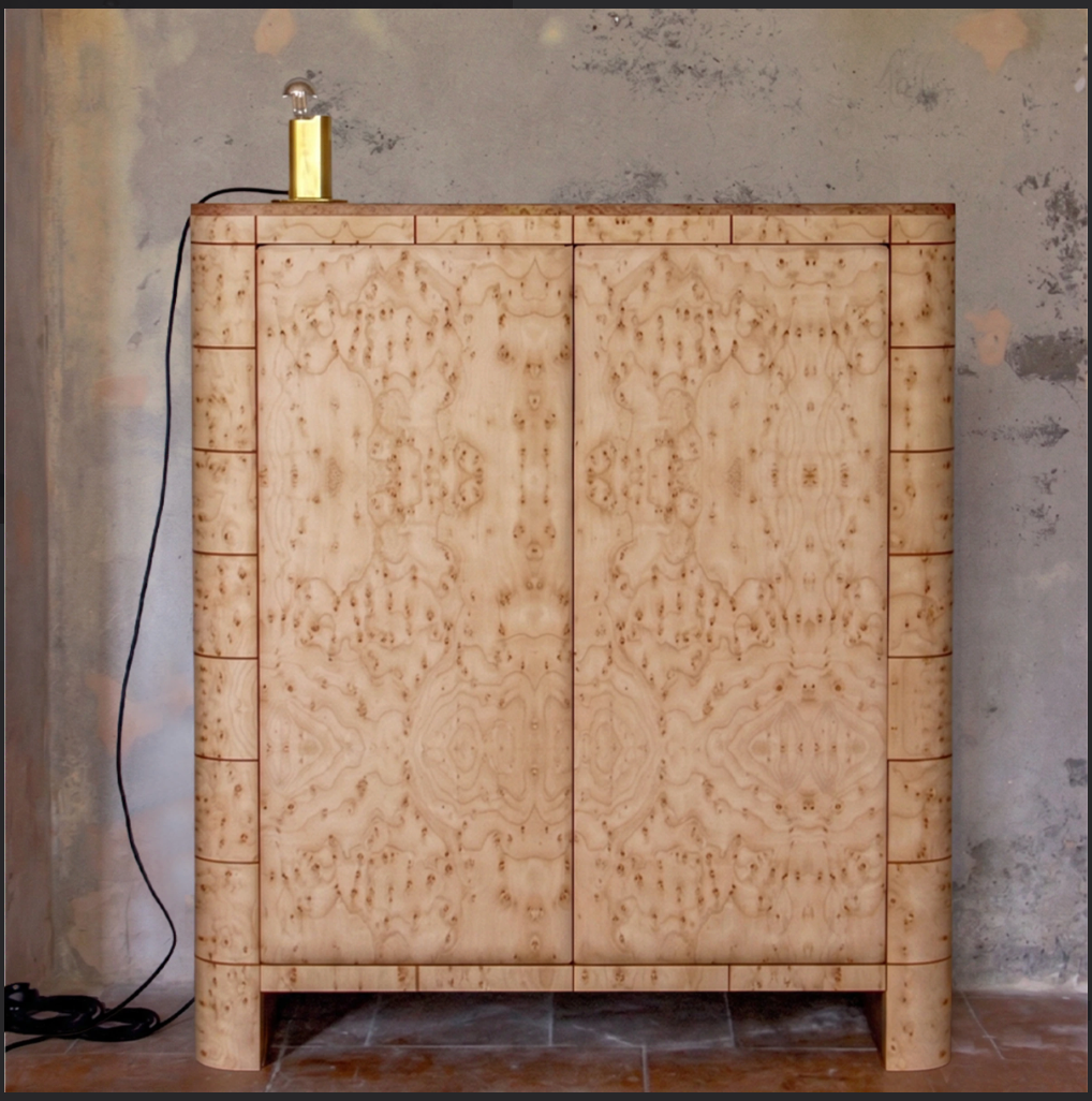 Soft Cage Bar Cabinet studio view by Maison Burgos