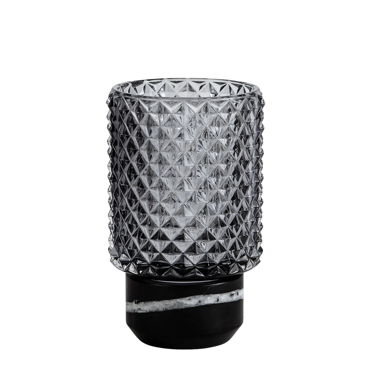 Sons of Marble Candle holder hurricane decorative object in Smoke