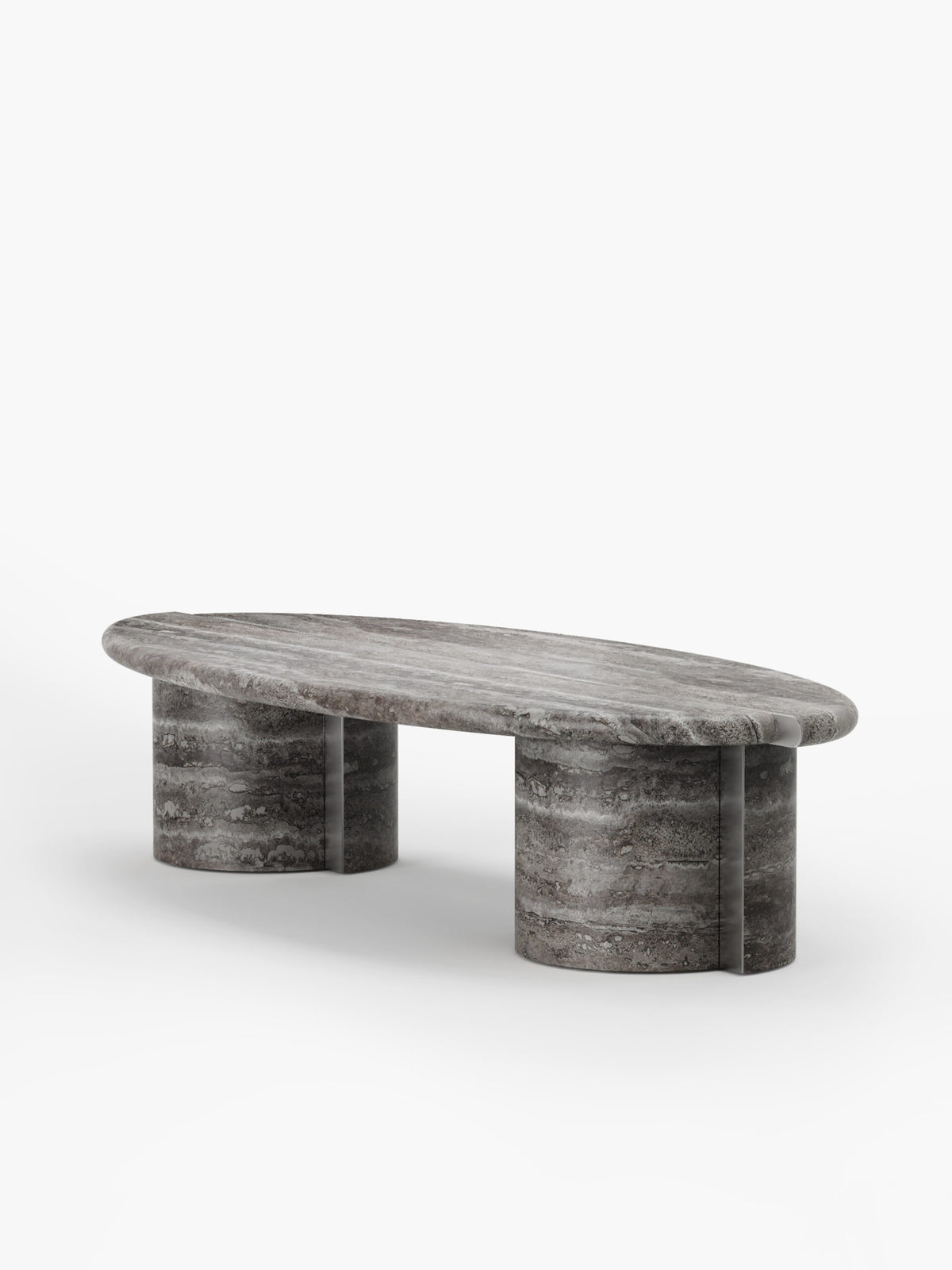Tayma X Coffee Table in dark grey stone finish