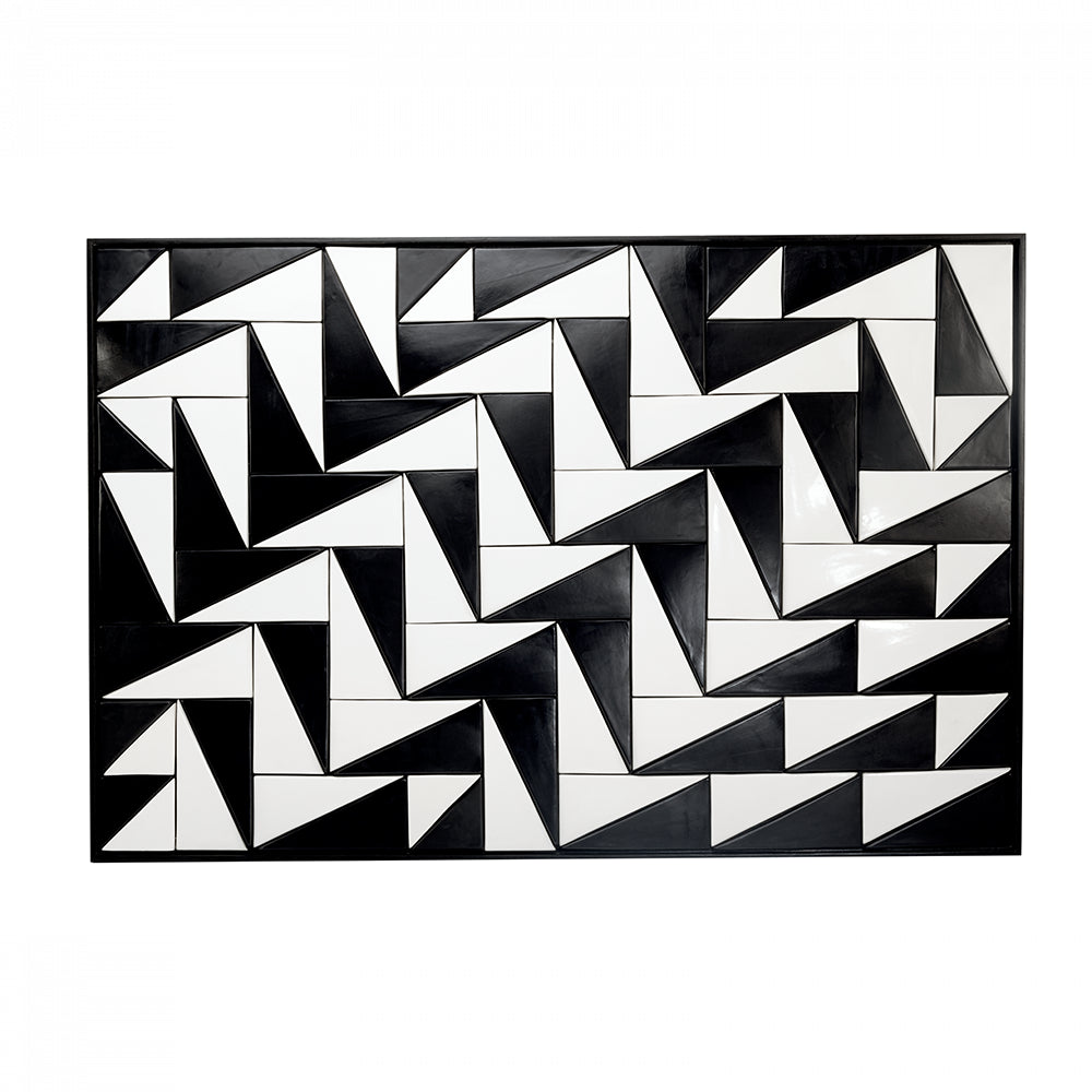 Tejo Black & White Panel by Maison Burgos