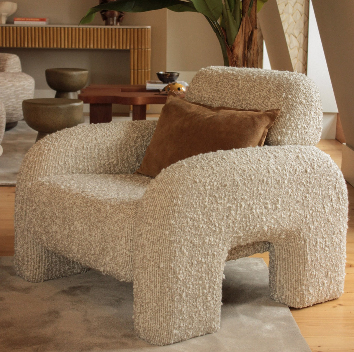 Vertigo Armchair seat detail by Maison Burgos