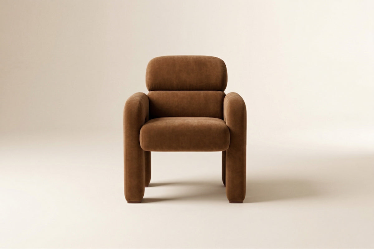 Vertigo Dining Chair angled detail by Maison Burgos