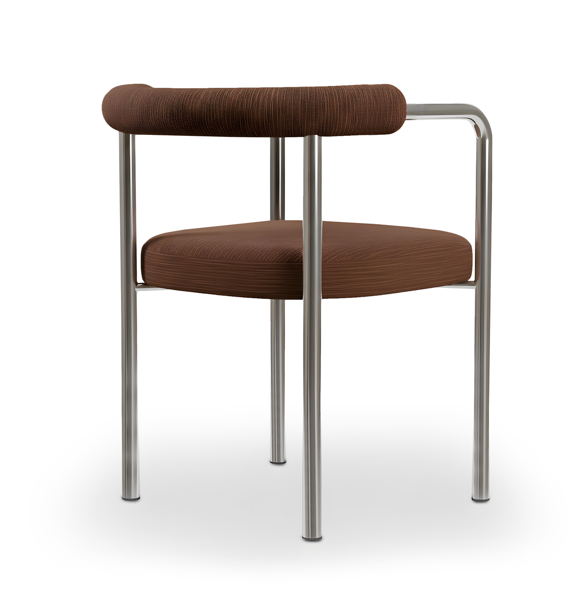Volta Dining Chair Orion III Clove side angle by Maison Burgos