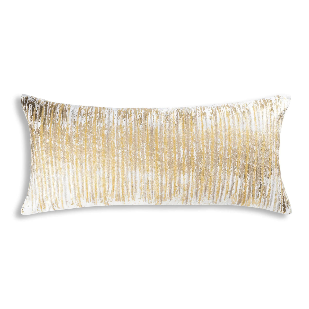 Verona Lumbar Pillow Gold Threads Ivory by Maison Burgos