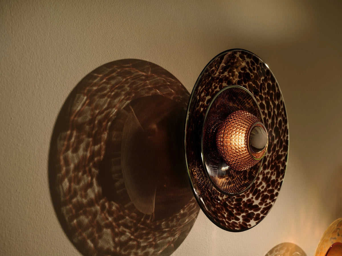 Disco Rama wall light sconce brown detail