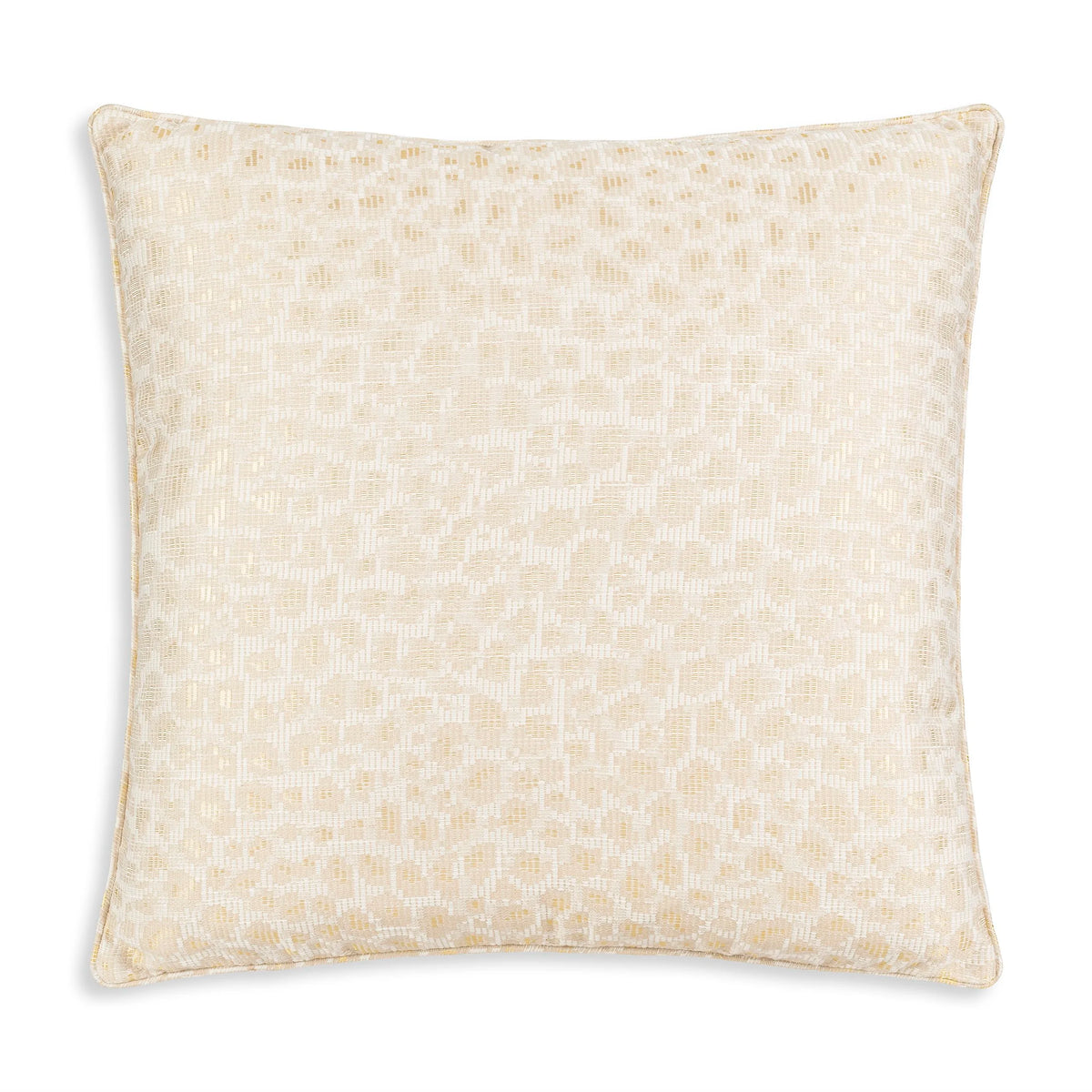 Asher Ivory Gold Pillow by Maison Burgos