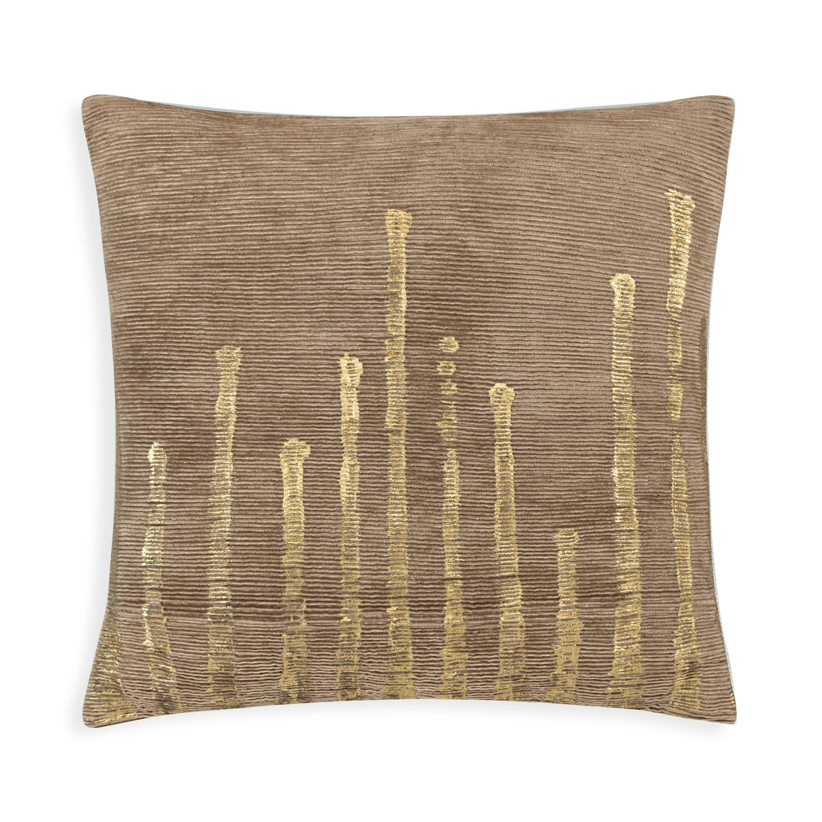 Adele Velvet Pillow — Square, Stone Gold