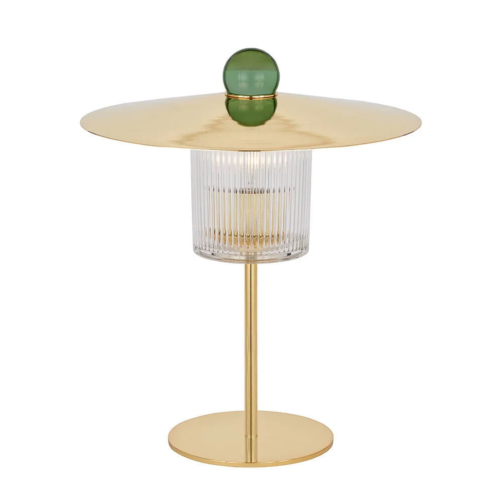 Ball on Top table lamp, top view