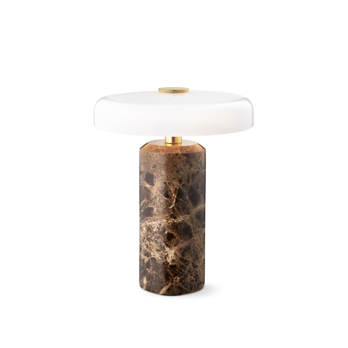 Trip Table Lamp in Dark Emperador / Opal