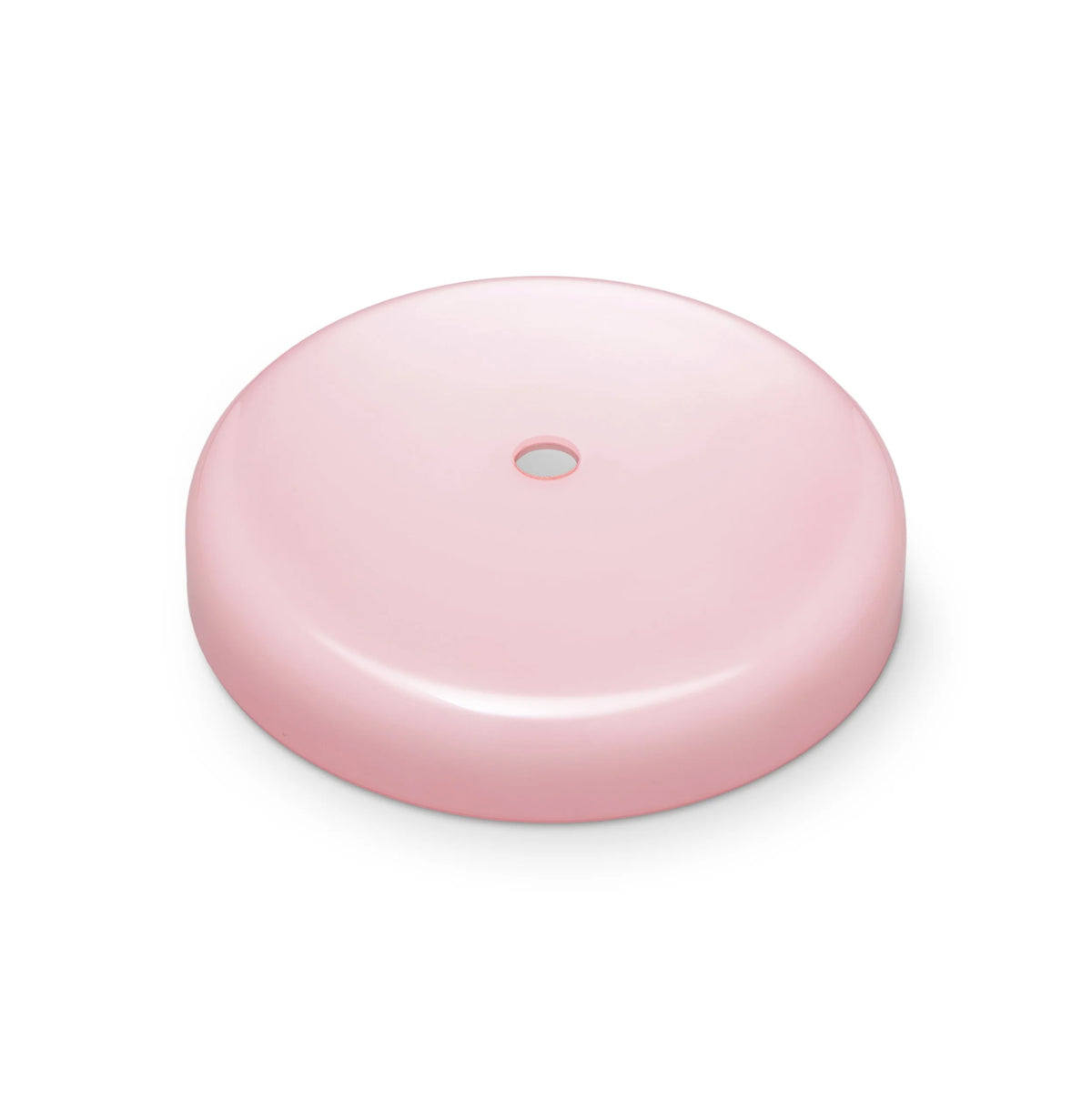 Trip Table Lamp rose pink glass shade on its own