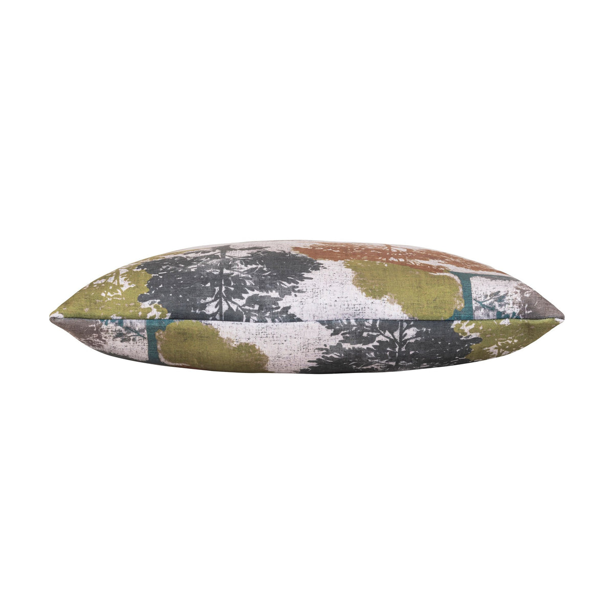 Foresta Mist Linen Pillow, side profile