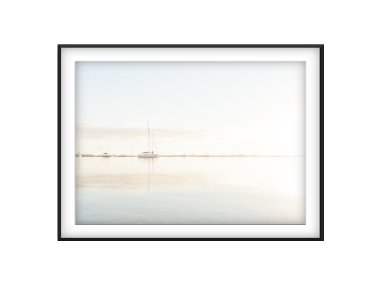 6:00 Am photographic print in Black frame