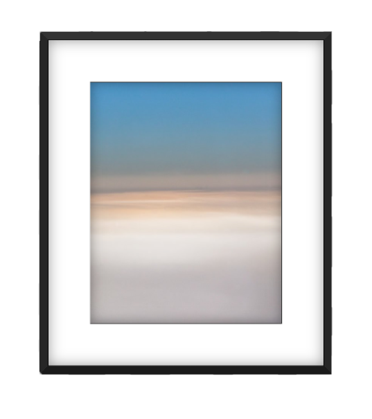 Cappucino photographic print in Black frame