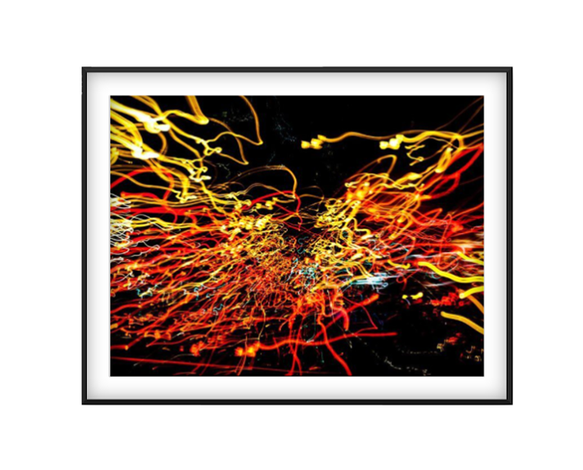 E=Mc2 photographic print in Black frame