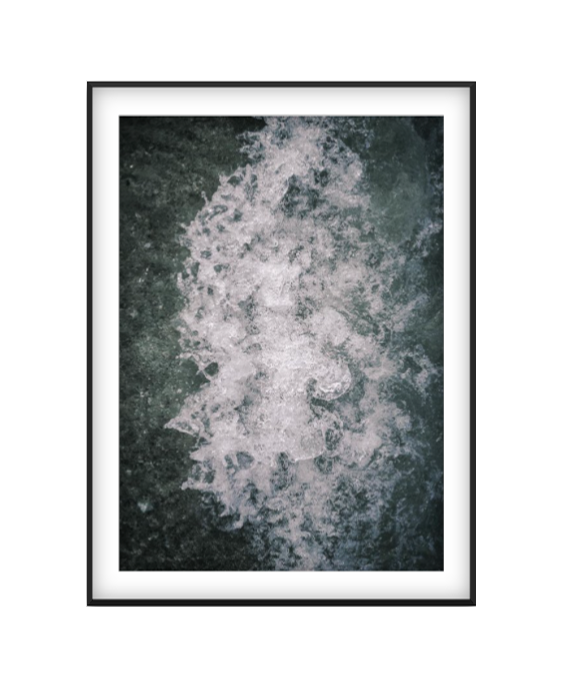 Ecume photographic print in Black frame