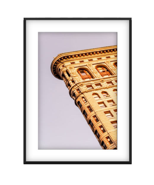 Flatiron photographic print in Black frame