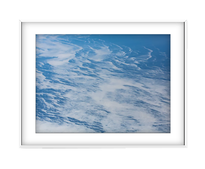 Glacier 4 photographic print in White frame