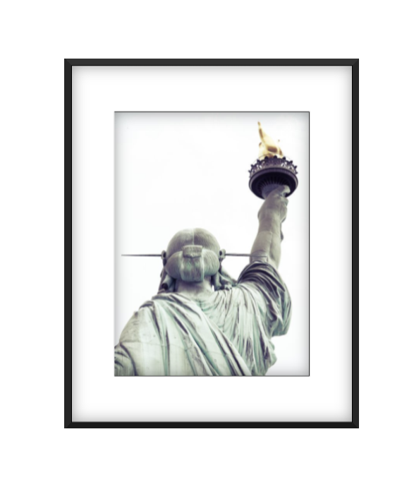 La Dame photographic print in Black frame