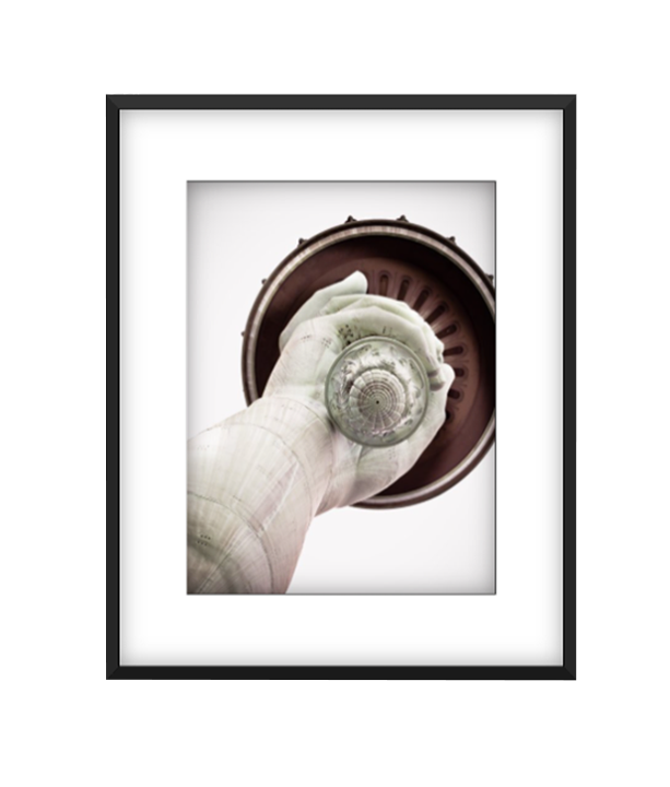 La Torche photographic print in Black frame