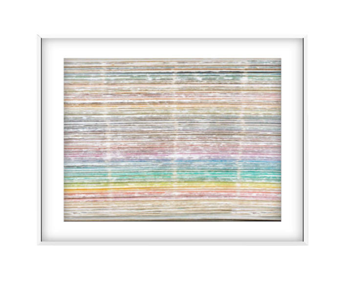 Pantone photographic print in White frame