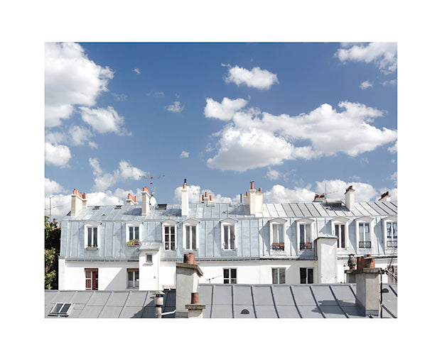 Toits de Paris photographic print in Acrylic frame