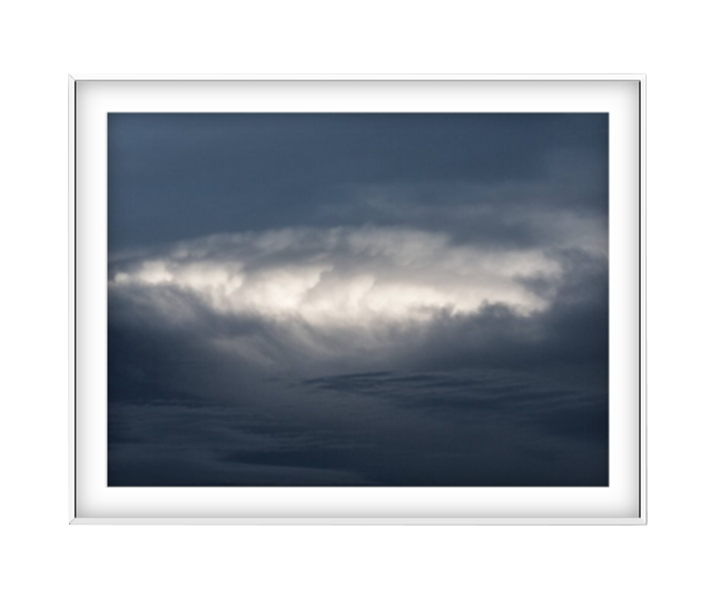 Macchiato photographic print in White frame