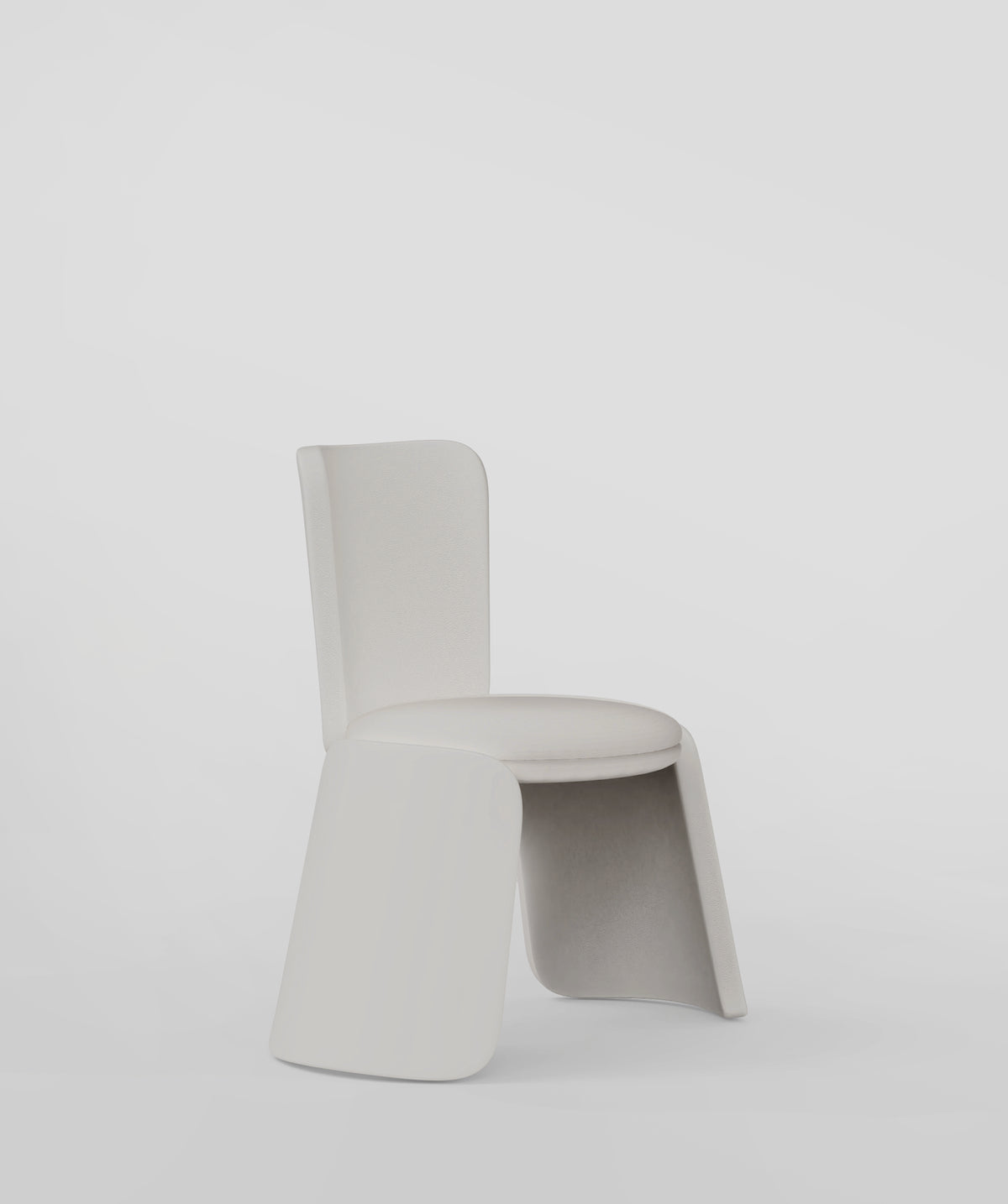 Inge Chair in off-white on a pale grey backdrop