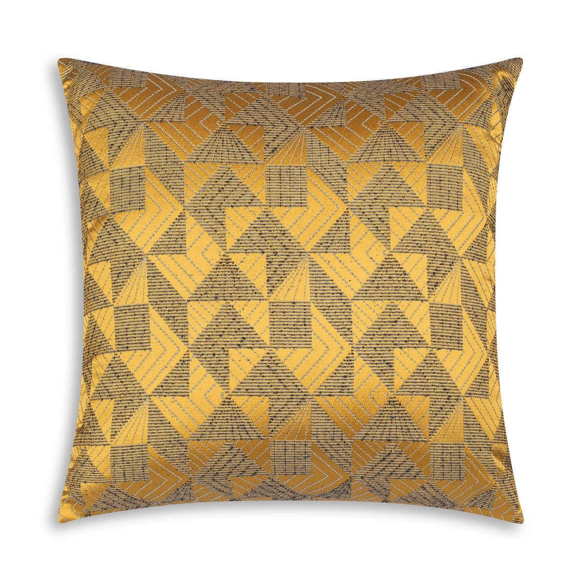 Geocentric Gold Pillow by Maison Burgos