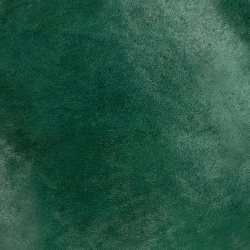 Lagos Green Hide Pillow texture detail