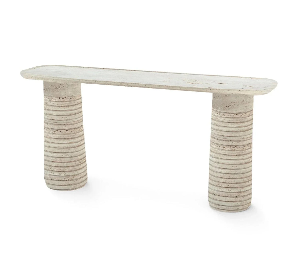 Poppy Console Table in Marble