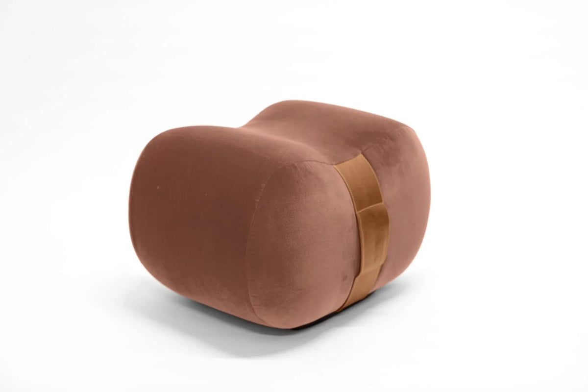 Milo bean ottoman Cameo Chesterfield Velvet side