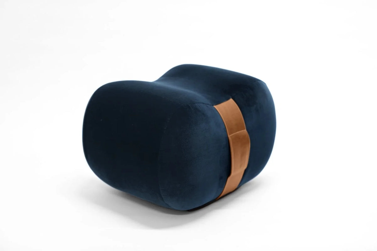 Milo bean ottoman Ocean Chesterfield Velvet side