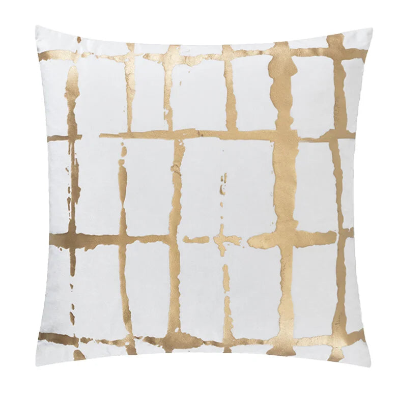 Oslo Pillow in White, square front on a white background