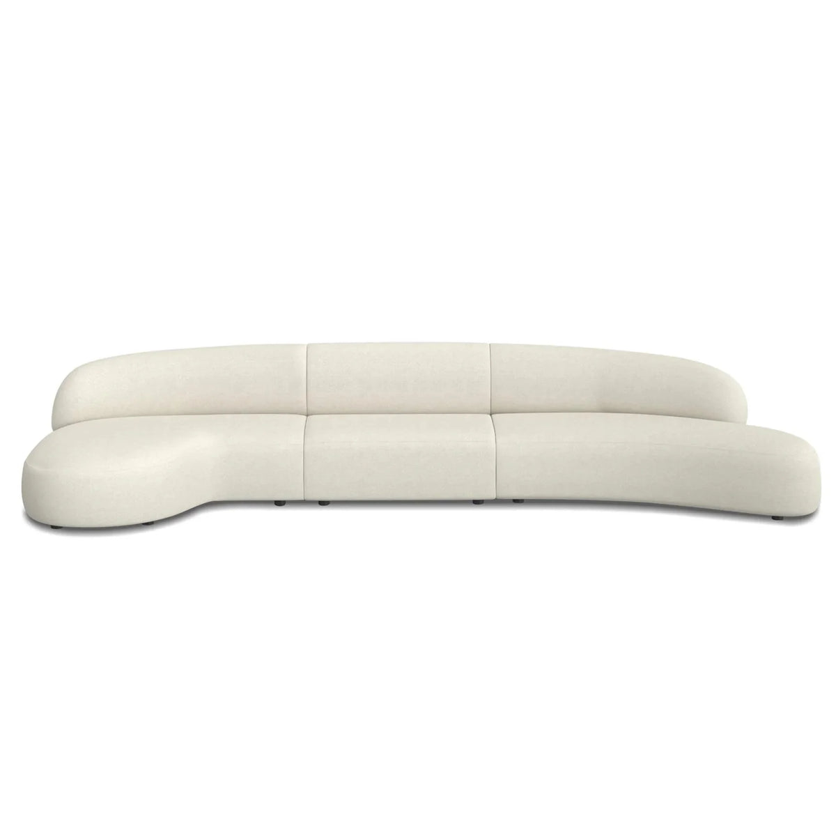 Moritz 3-Piece Sectional - Right-Facing Chaise | Licorice Bouclé by Maison Burgos