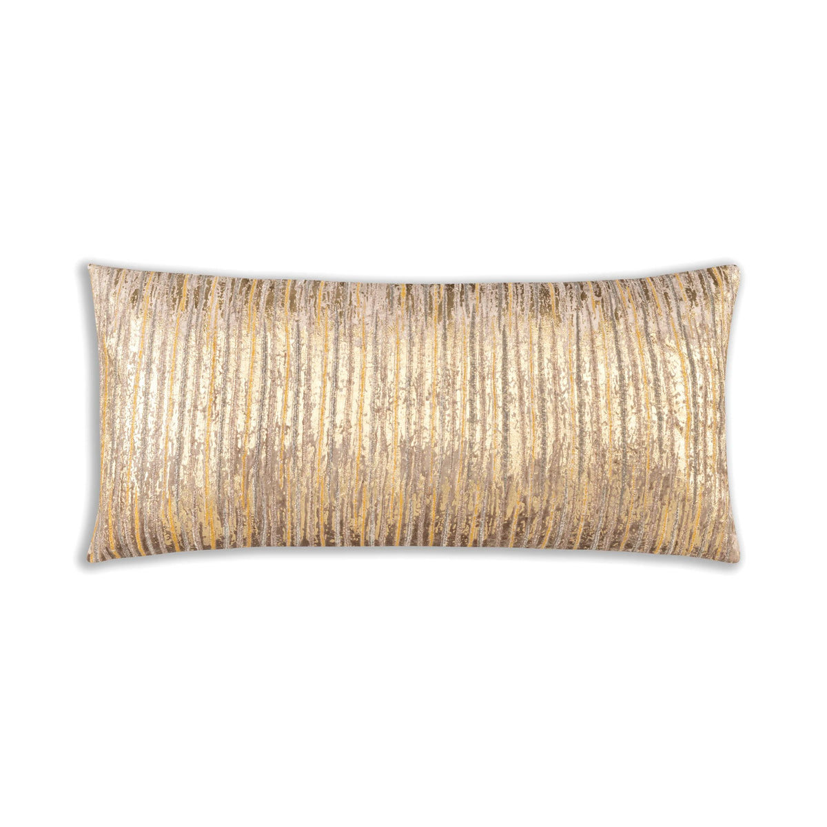 Verona Lumbar Pillow - Gold Threads Stone by Maison Burgos