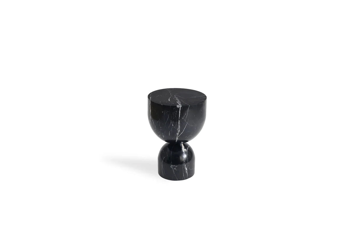 Apothecary End Table — Black Marble