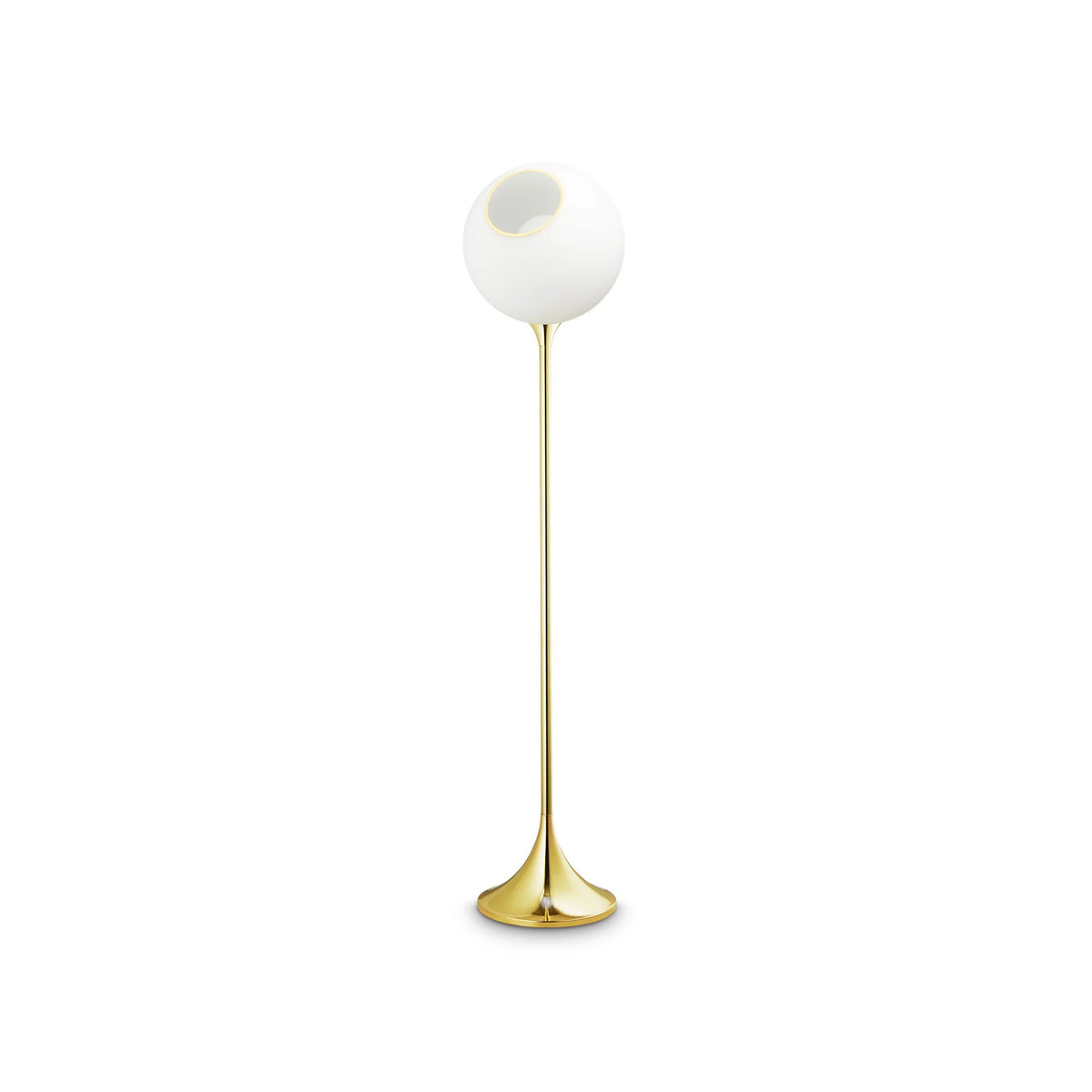 Ballroom Floor Lamp — White Snow