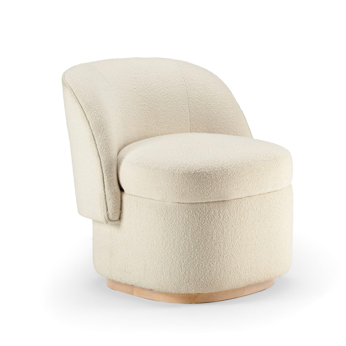 Bisou Armchair in Boucle Snow