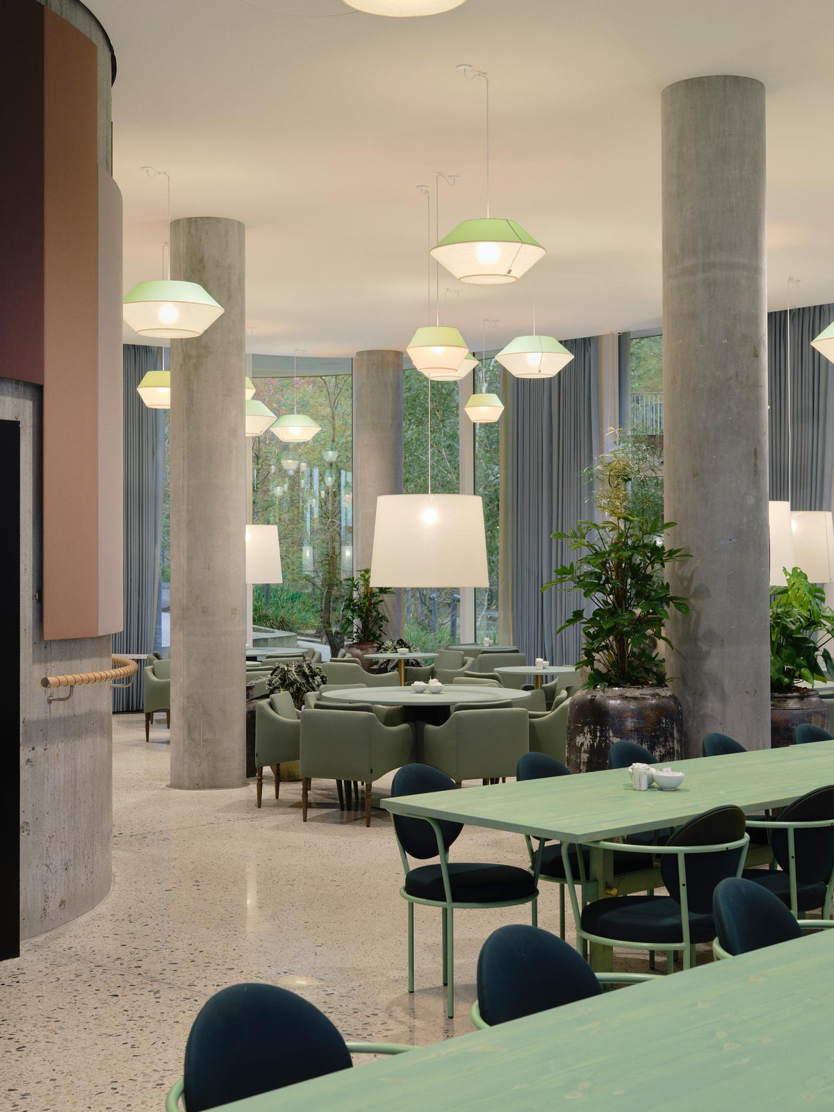 Casablanca Chairs in a hotel dining room by Maison Burgos
