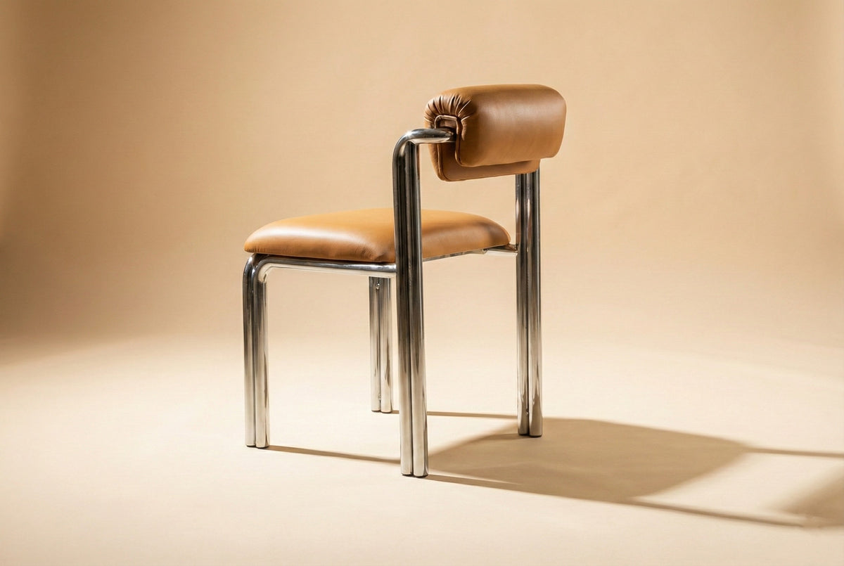 Pair of Cubu Chairs seen from behind by Maison Burgos