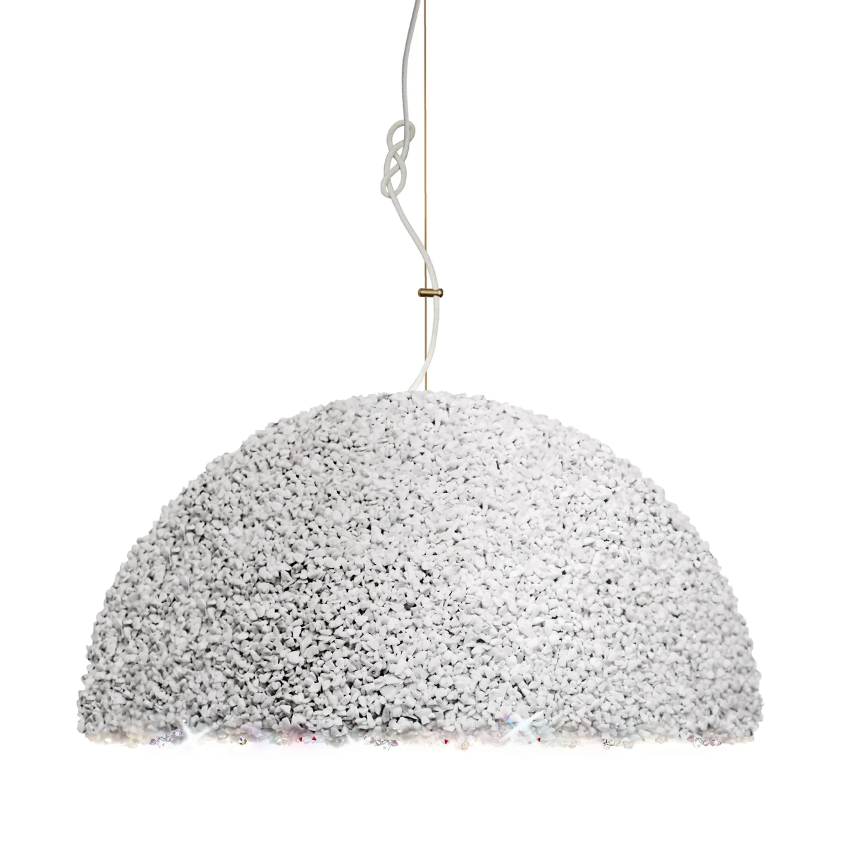 Duchess Pendant Light Black - Large in White