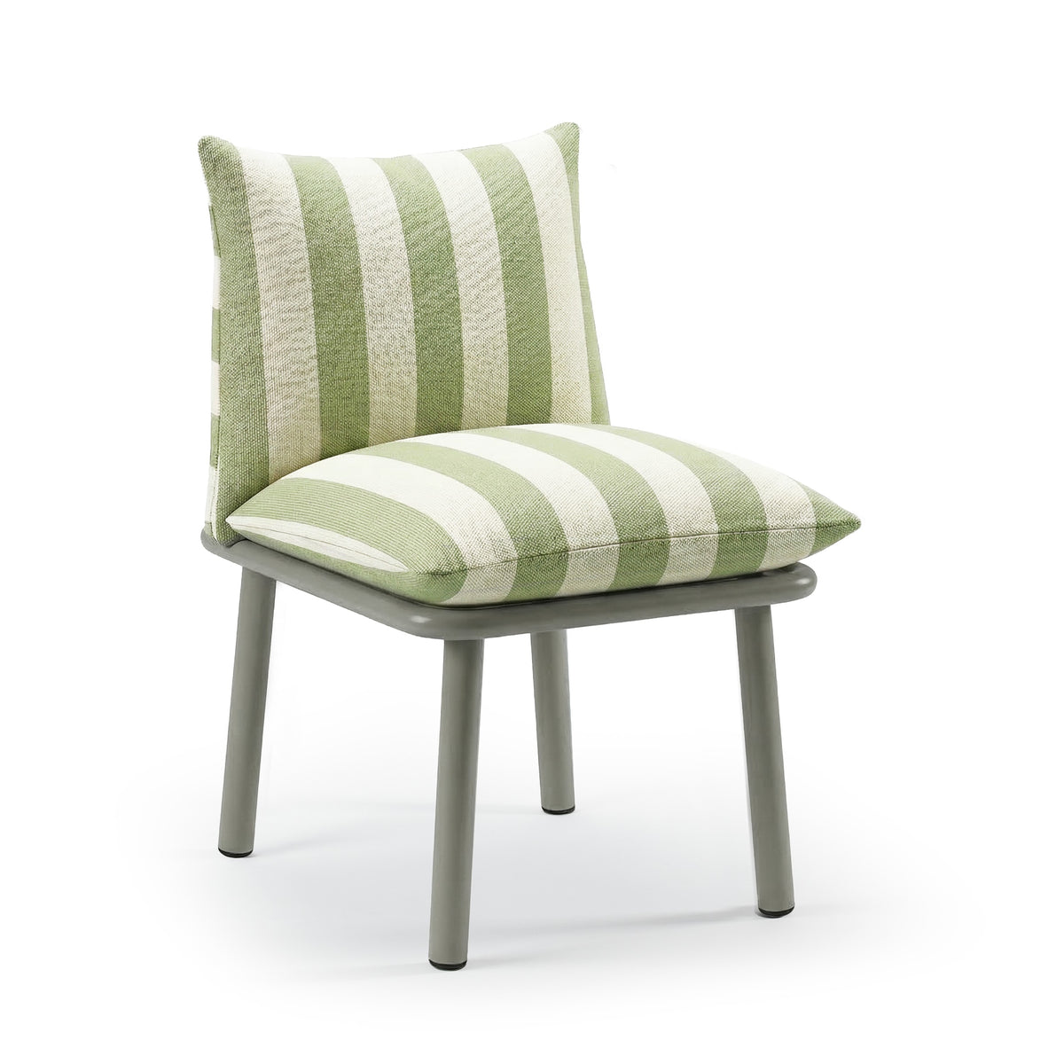 Duna Outdoor Chair green stripe upholstery by Maison Burgos