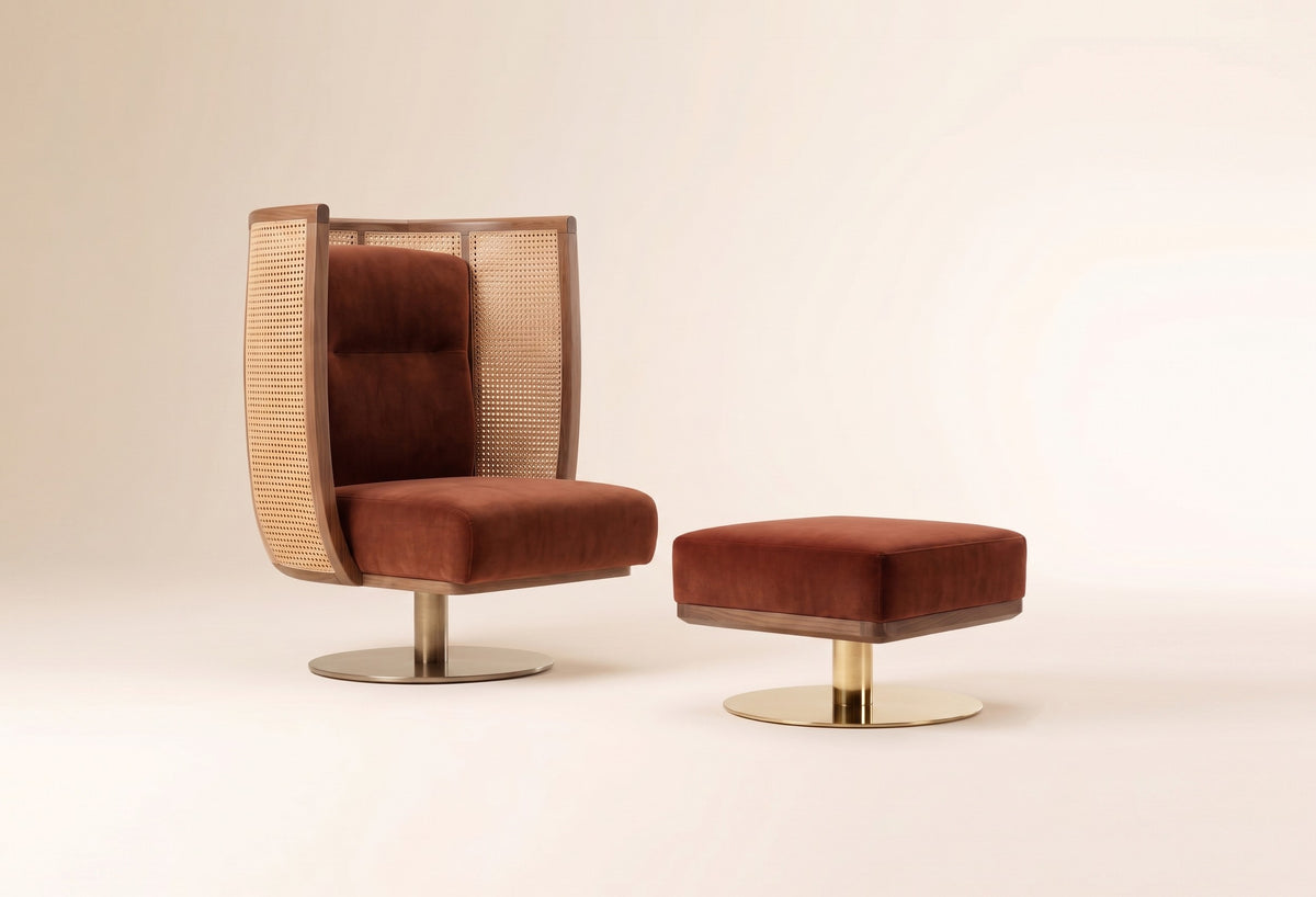 Egoista ottoman with armchair