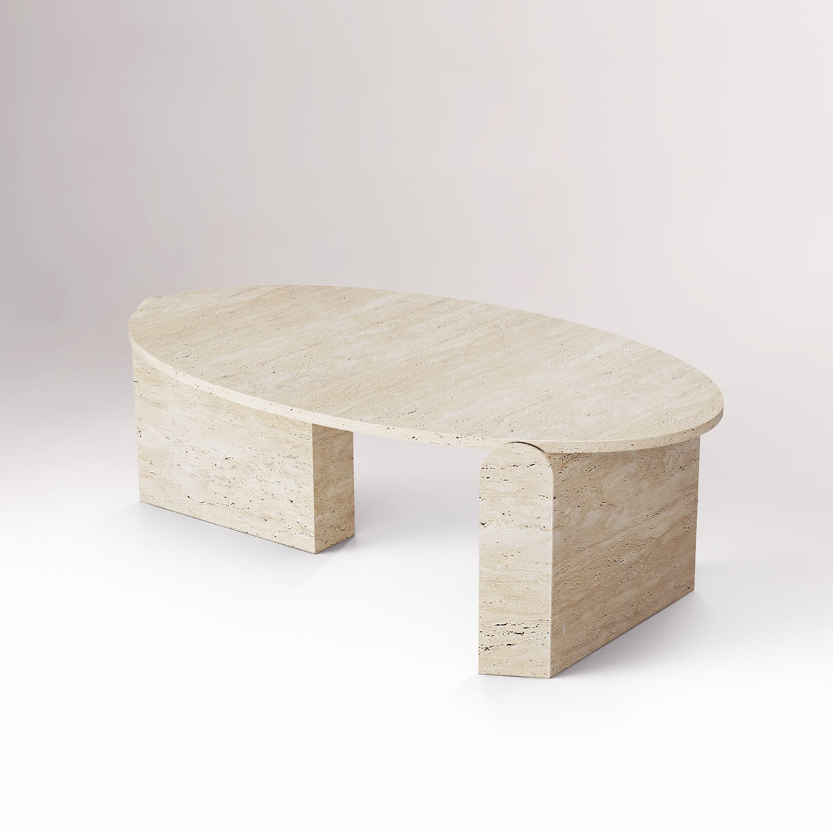 Jean Travertine Coffee Table by Maison Burgos