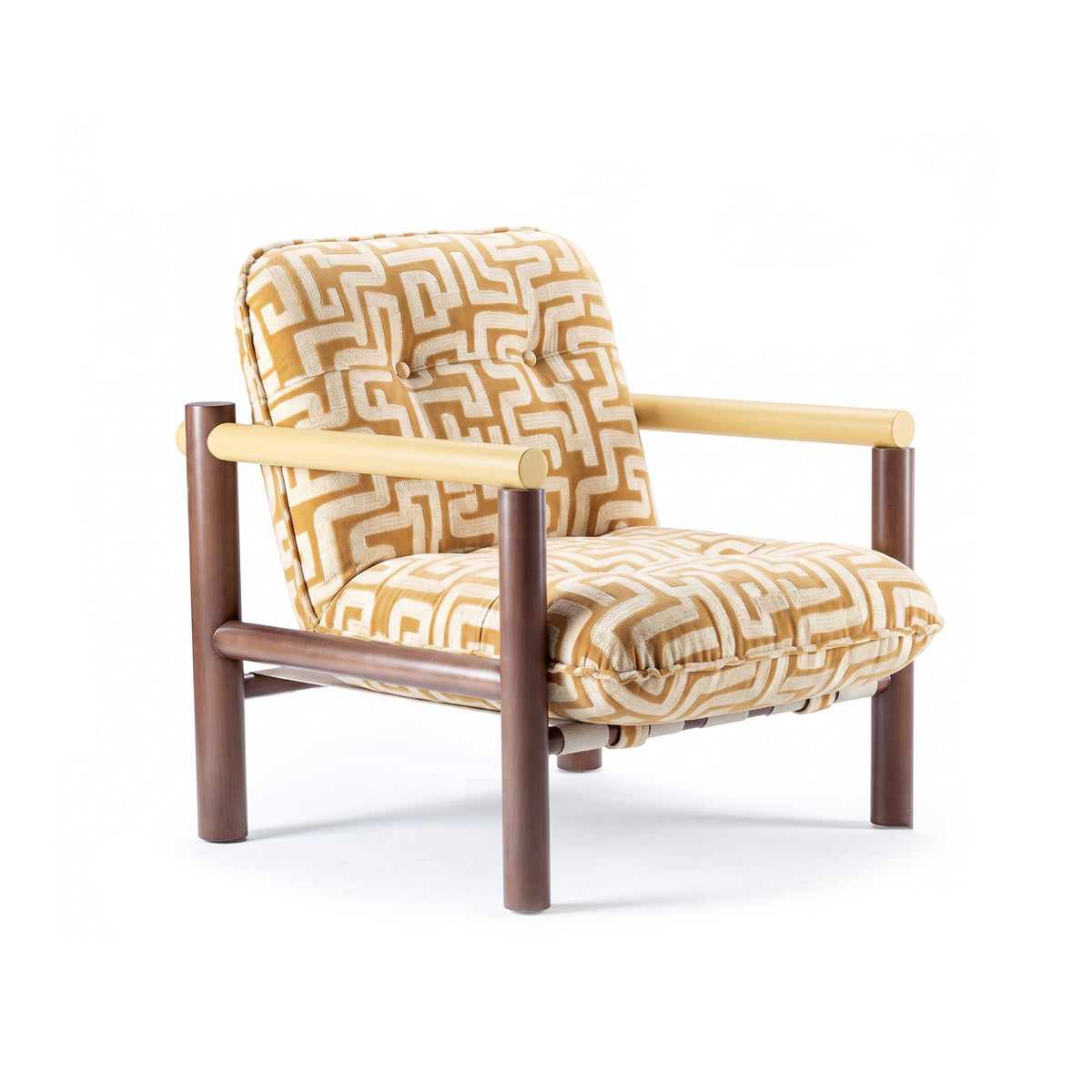 James Armchair upholstery and frame detail by Maison Burgos